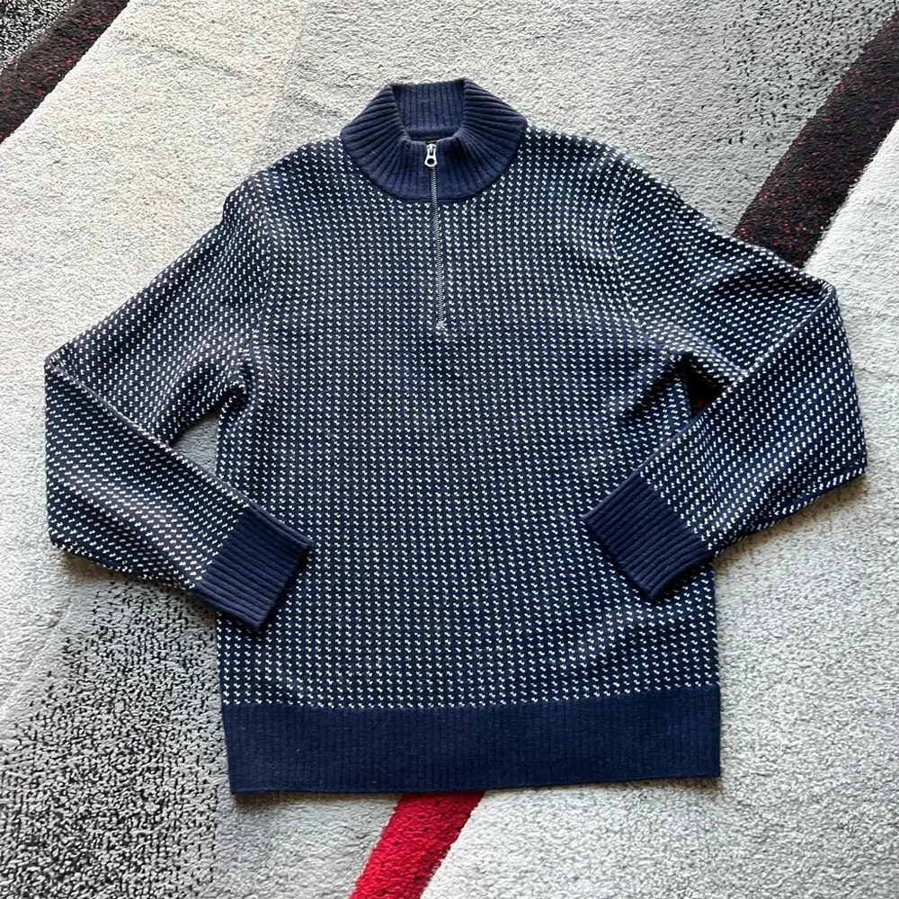 J.Crew Merino Wool Blend 1/3 Zip Sweater